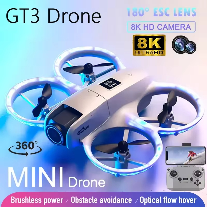 Drone Thermal Imaging - 新型GT3ミニドローン 8K HD デュアルカメラ 空撮 インテリジェント障害物回避