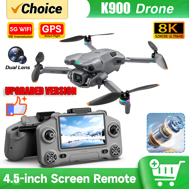 Drone Photogrammetry - 新型K900 MAX GPSドローン、4KプロフェッショナルHDカメラ搭載、5G FPV、ブラシレスモーター、オプションの障害物回避システム、エアドロップ機能付き