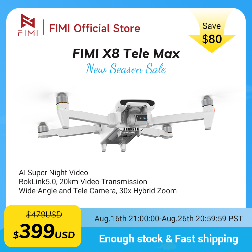 Drone Thermal Imaging - FIMI X8 Tele Max ドローン 1/2インチCMOS広角望遠カメラ