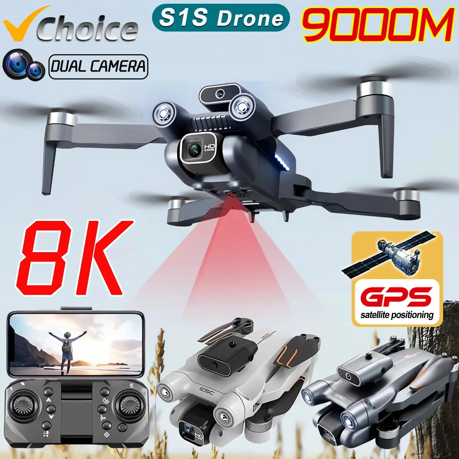 プロのブラシレスモーター付きドローン,GPS付きクワッドコプ - Drone Photogrammetry のレビューと価格