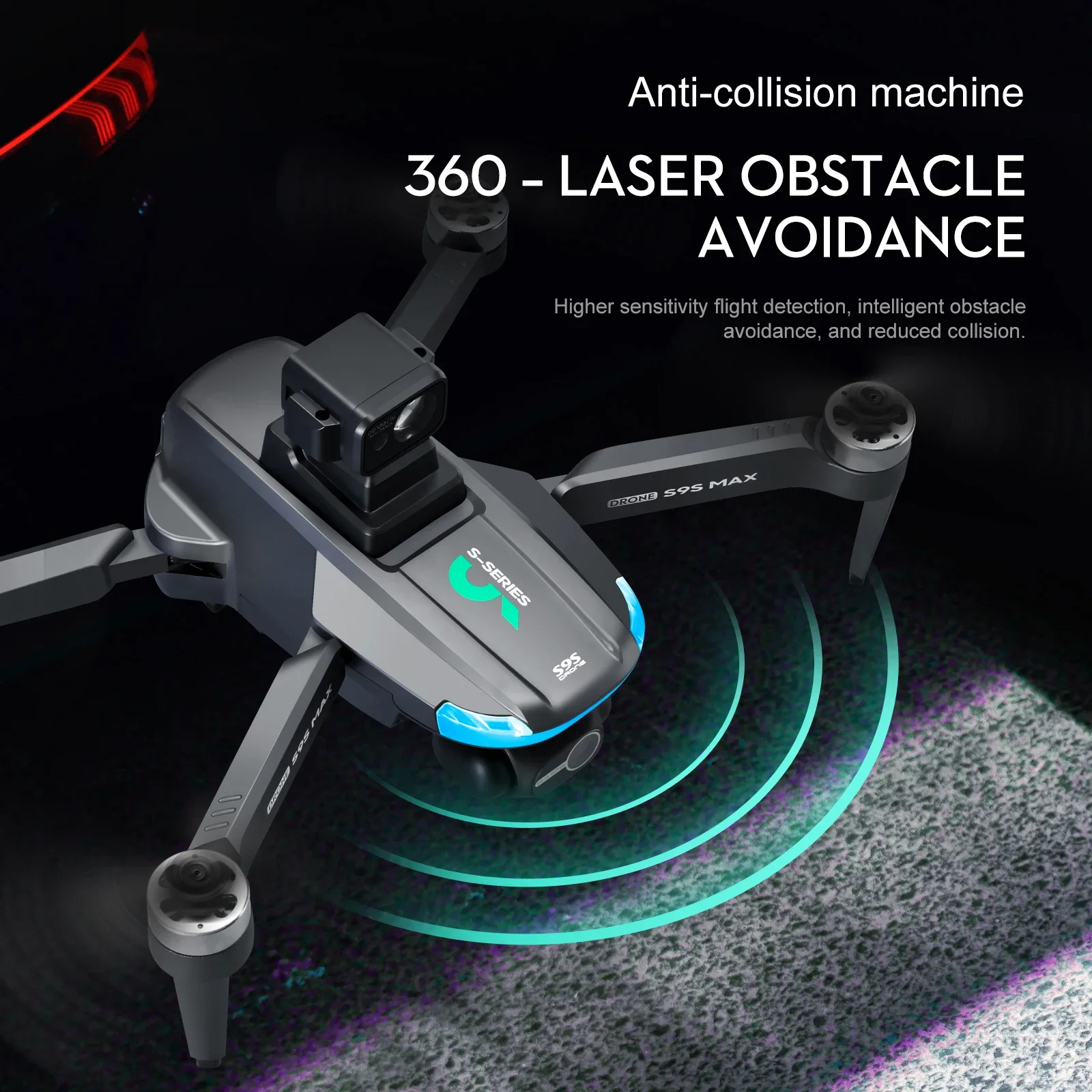 新しい S9S MAX ミニドローン 4K 2 軸 PTZ  - Drone Cinematic のレビューと価格