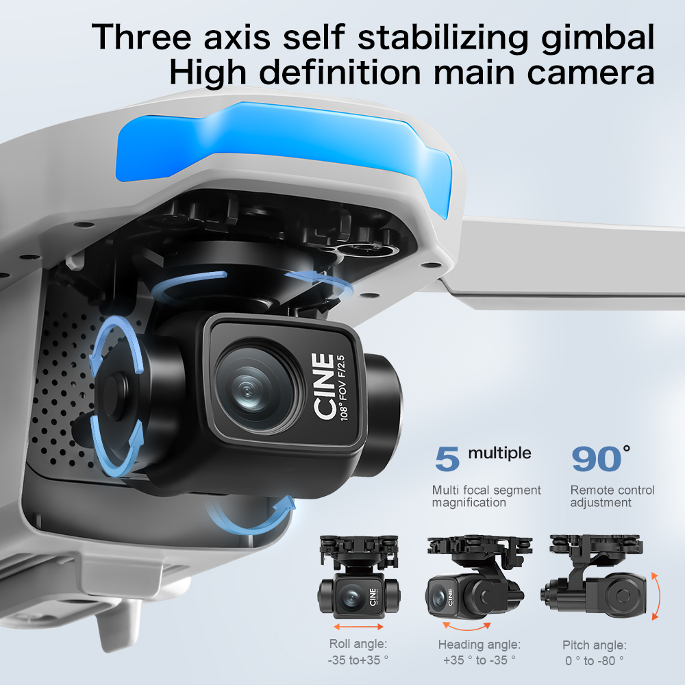 S-X1 MAX GPSドローン、3軸ジンバル搭載、8K/4 - Drone Thermal Imaging のレビューと価格