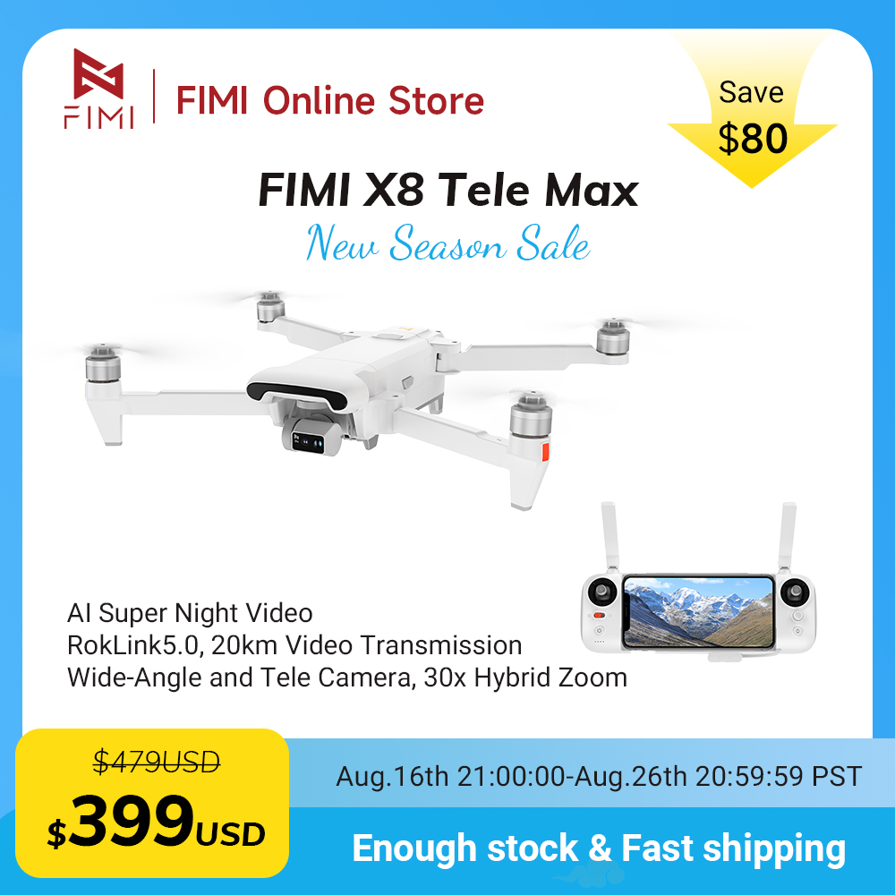 FIMI X8 Tele Max ドローン 4Kプロフェッシ - Drone Thermal Imaging のレビューと価格