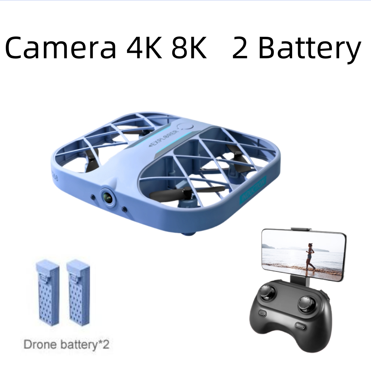 JJRC H107 FPV RCドローン（バッテリー2個付き - Drone Cinematic のレビューと価格